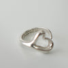 Open Heart by Elsa Peretti Silver Ring