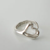 Open Heart by Elsa Peretti Silver Ring - NEWSED