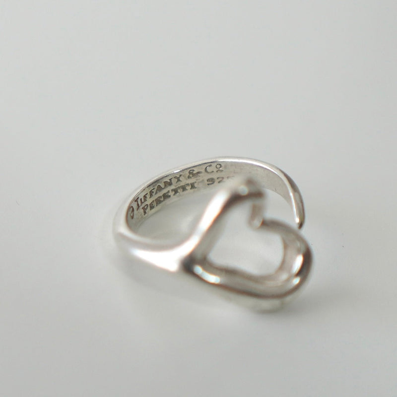 Open Heart by Elsa Peretti Silver Ring - NEWSED