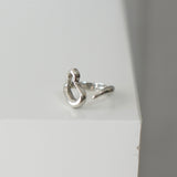 Open Heart by Elsa Peretti Silver Ring - NEWSED
