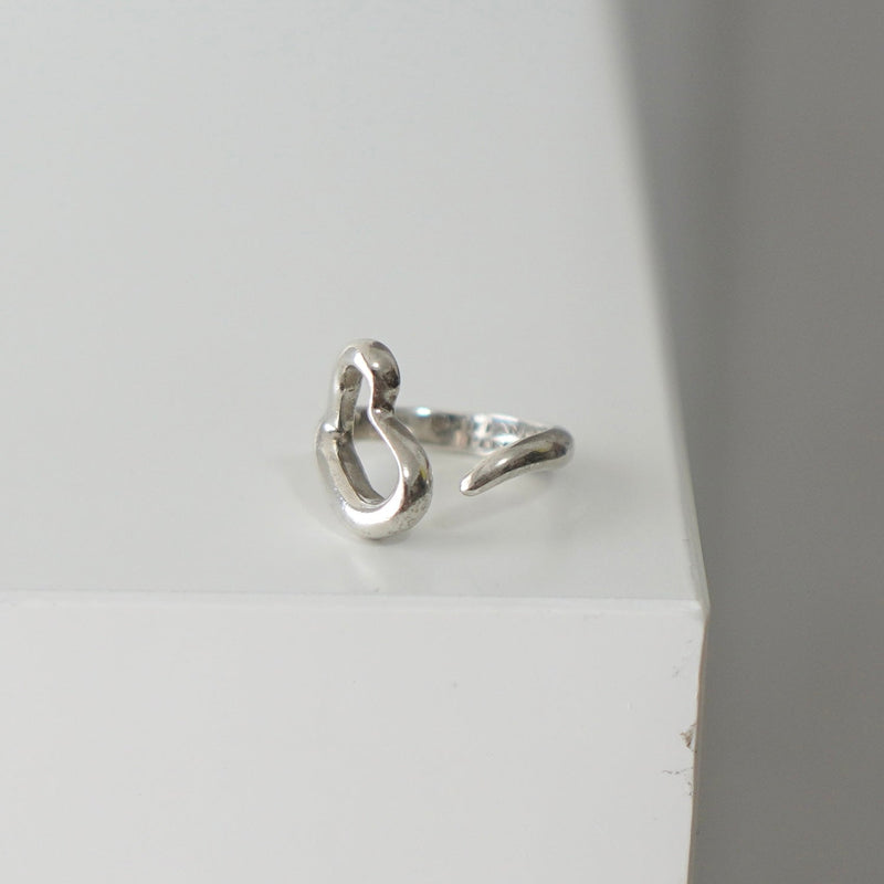 Open Heart by Elsa Peretti Silver Ring - NEWSED