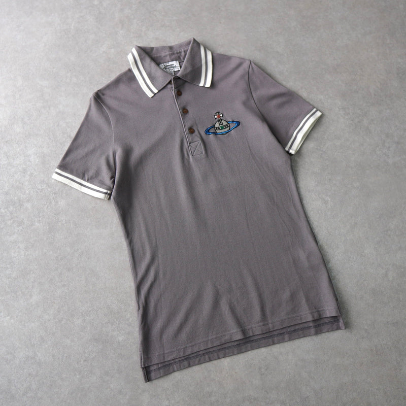Orb Logo Embroidery Polo Shirt - NEWSED