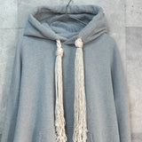 OUAT After Hoodie オーユーエーティー フリンジロープ パーカー グレー - NEWSED