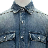 リックオウエンス ダークシャドウ OUTERSHIRT デニムジャケット ブルー S メンズ - NEWSED