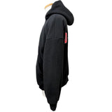 バレンシアガ OUTERWEAR ZIP UP HOODIE バックエンブロイダリー フリース パーカー ブラック 2 メンズ 未使用品 - NEWSED
