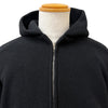 バレンシアガ OUTERWEAR ZIP UP HOODIE バックエンブロイダリー フリース パーカー ブラック 2 メンズ 未使用品
