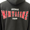 バレンシアガ OUTERWEAR ZIP UP HOODIE バックエンブロイダリー フリース パーカー ブラック 2 メンズ 未使用品