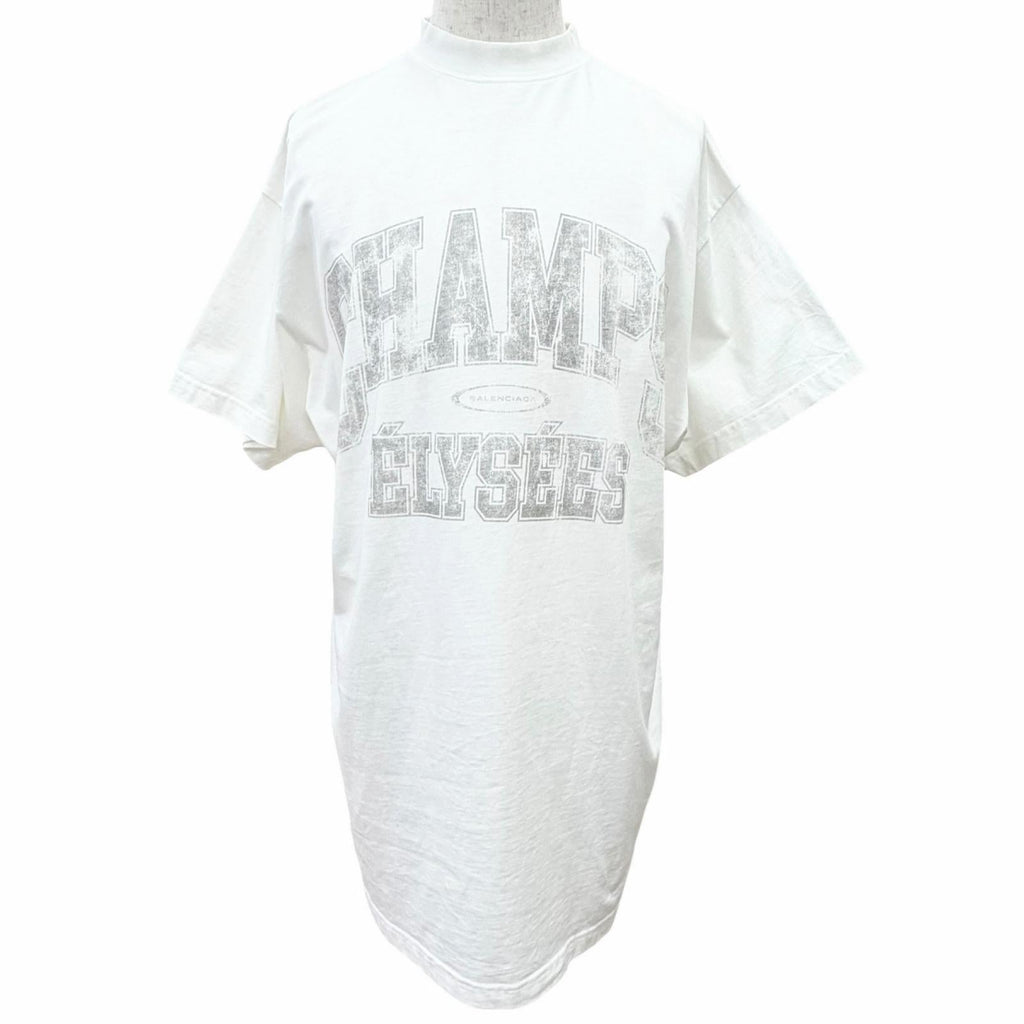 バレンシアガ Over Champs-Elysees 半袖Ｔシャツ ホワイト 1 メンズ