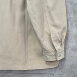 イヴ サンローラン ヴィンテージ YSLロゴ ブルゾン ジャケット ベージュ / モスグリーン