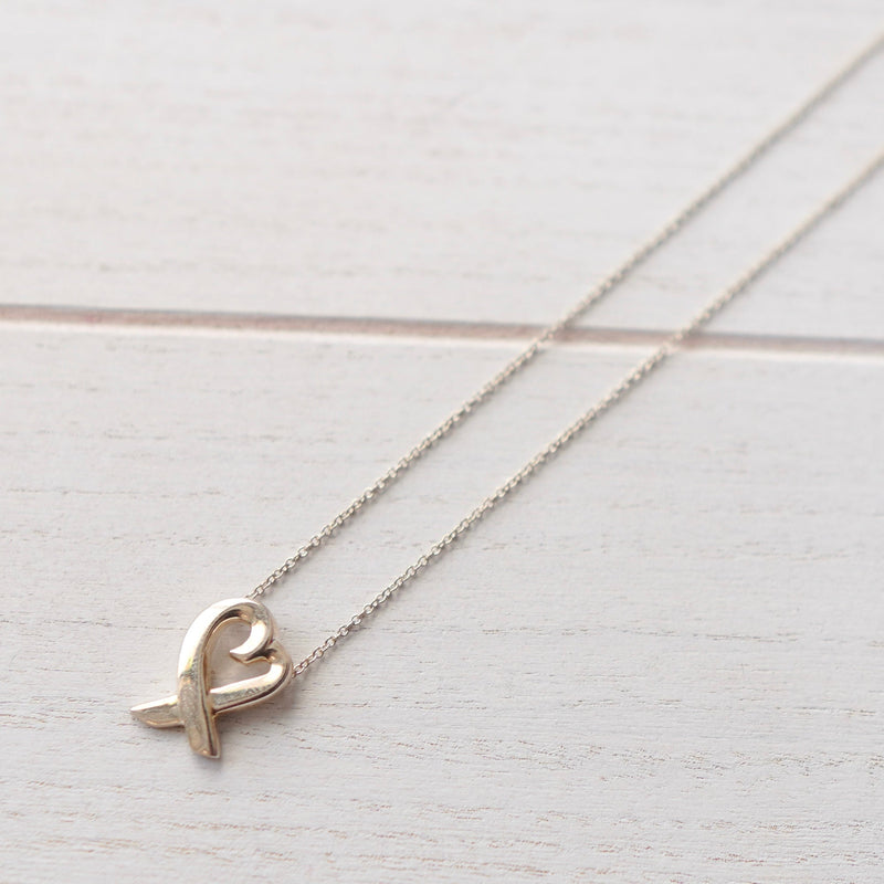 Paloma Picasso Loving Heart Silver Necklace - NEWSED