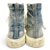 バレンシアガ PARIS HIGH TOP ダメージ加工 デニム ハイカットスニーカー インディゴブルー JP23cm レディース 未使用品