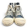 バレンシアガ PARIS HIGH TOP ダメージ加工 デニム ハイカットスニーカー インディゴブルー JP23cm レディース 未使用品