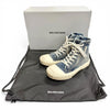 バレンシアガ PARIS HIGH TOP ダメージ加工 デニム ハイカットスニーカー インディゴブルー JP23cm レディース 未使用品