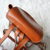 Celine Macadam 棕色穿孔 Blason PCC 皮革背包