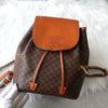 Celine Macadam 棕色穿孔 Blason PCC 皮革背包