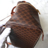 Celine Macadam 棕色穿孔 Blason PCC 皮革背包
