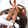 Celine Macadam 棕色穿孔 Blason PCC 皮革背包