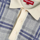 シュプリーム Plaid Knit S/S Polo 半袖 ポロニット アイボリー - NEWSED