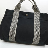 エルメス カンヌPM キャンバス ハンドバッグ ブラック - NEWSED