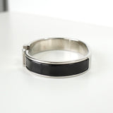 エルメス クリッククラックPM バングル シルバー / ブラック - NEWSED