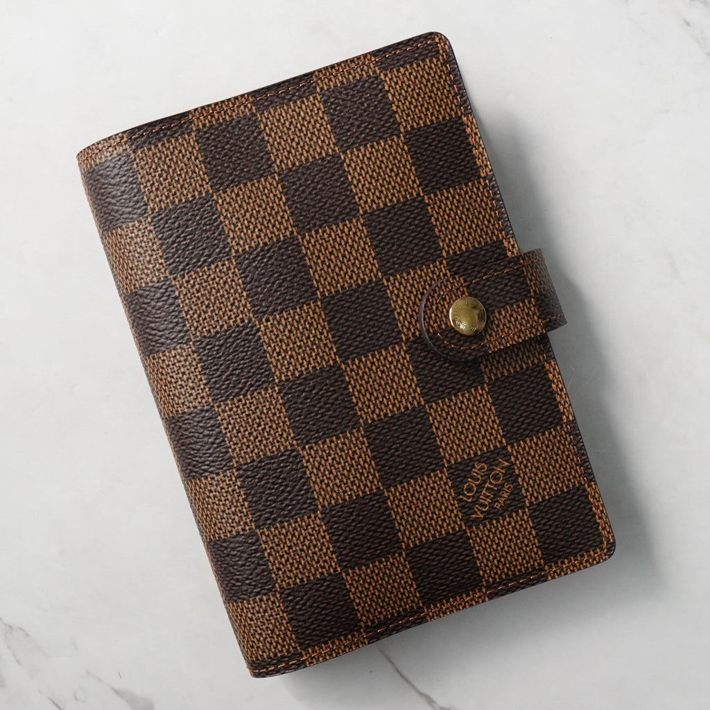 ルイ ヴィトン ダミエ アジェンダPM 手帳カバー ブラウン