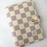 ルイ ヴィトン モノグラム ダミエアズール アジェンダPM 手帳 ベージュ - NEWSED