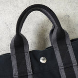 エルメス フールトゥPM キャンバス ハンドバッグ ブラック - NEWSED