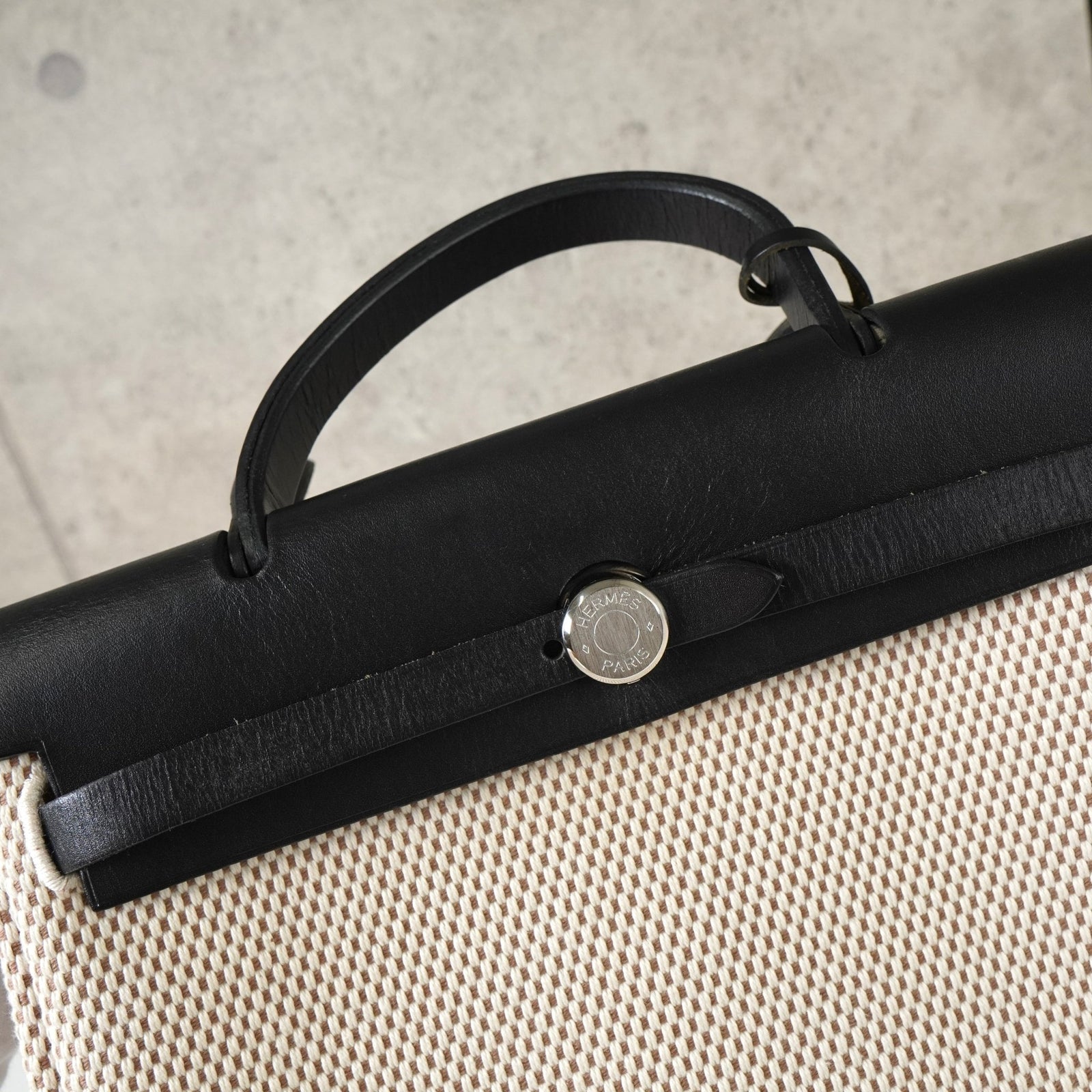 エルメス エールバッグPM トワルアッシュ 2way ハンドバッグ