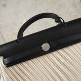 エルメス エールバッグPM トワルアッシュ 2way ハンドバッグ ショルダー ベージュ / ブラック □H刻 - NEWSED