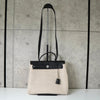 エルメス エールバッグPM トワルアッシュ 2way ハンドバッグ ショルダー ベージュ / ブラック □H刻