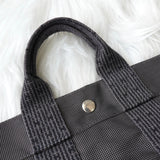 エルメス エールラインPM キャンバス ハンドバッグ グレー - NEWSED