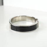 エルメス クリッククラックPM バングル シルバー / ブラック - NEWSED