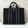 エルメス フールトゥPM キャンバス ハンドバッグ ブラック