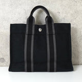 エルメス フールトゥPM キャンバス ハンドバッグ ブラック - NEWSED