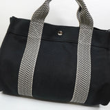 エルメス カンヌPM キャンバス ハンドバッグ ブラック - NEWSED