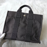 エルメス エールラインPM キャンバス ハンドバッグ グレー - NEWSED