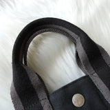 エルメス フールトゥ PM キャンバス ハンドバッグ ネイビー / グレー - NEWSED