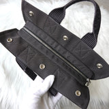 エルメス エールラインPM キャンバス ハンドバッグ グレー - NEWSED