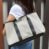 Hermès Garden Party PM Toile H / Negonda □G stamp 米色 / 黑色