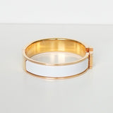 エルメス クリッククラックPM バングル GP ゴールド ホワイト - NEWSED