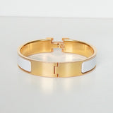 エルメス クリッククラックPM バングル GP ゴールド ホワイト - NEWSED