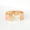 Hermès Click-Clack PM Bangle in Grand Prix Gold/Pink