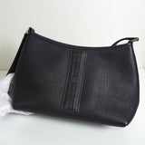 エルメス ベルランゴPM Hロゴ トゴ ショルダーバッグ ネイビー □E刻 - NEWSED