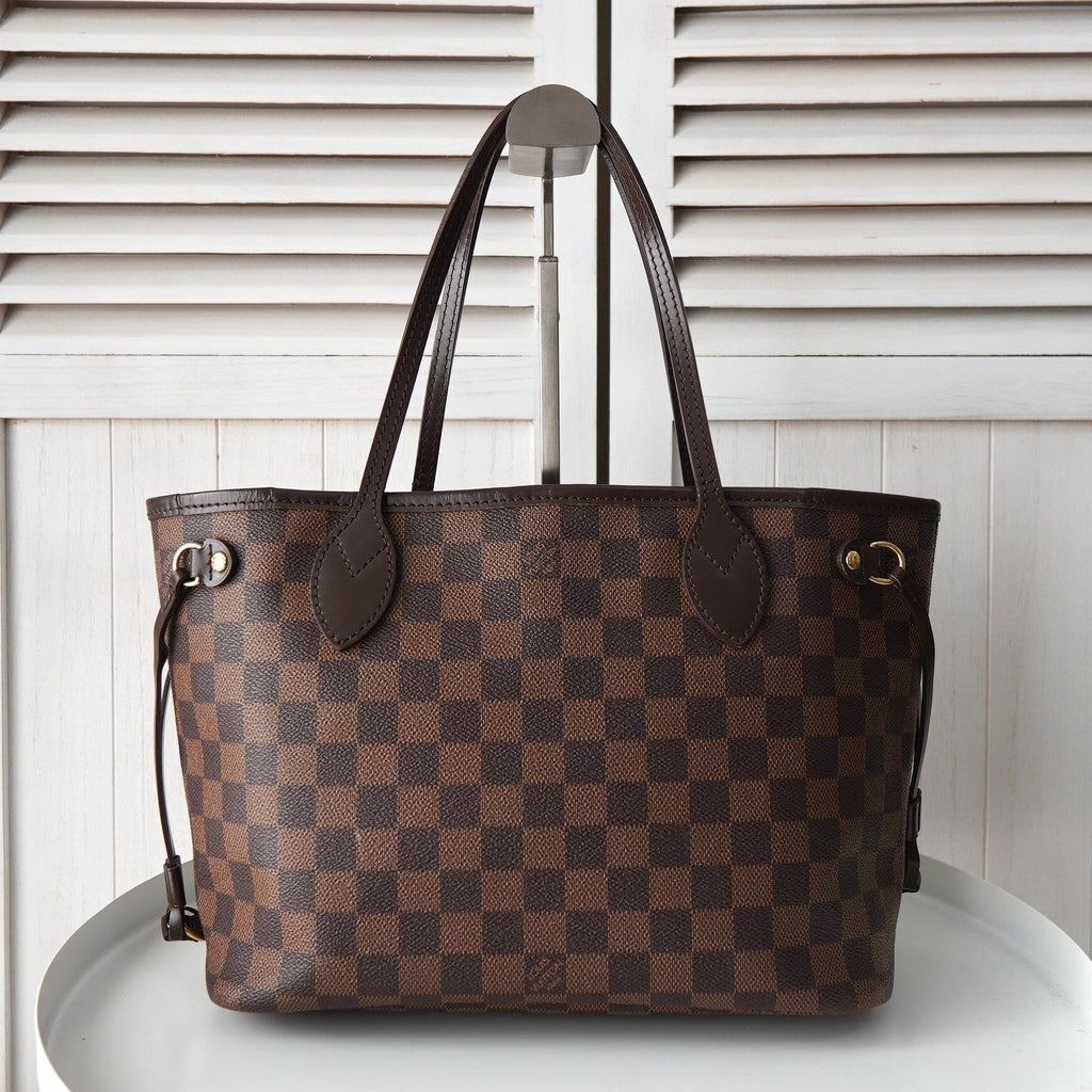 ルイ ヴィトン ダミエ ネヴァーフル PM ハンドバッグ トートバッグ N51109 ブラウン