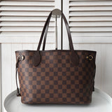 ルイ ヴィトン ダミエ ネヴァーフル PM ハンドバッグ トートバッグ N51109 ブラウン - NEWSED