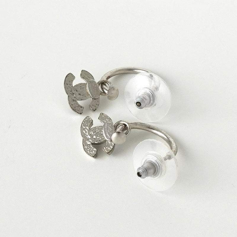 シャネル ココマーク フープピアス シルバー | ブランド古着を扱う