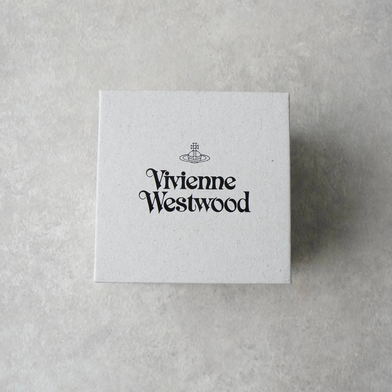 ヴィヴィアン ウエストウッド オーブ ラインストーン シルバー ピアス 箱付き - NEWSED