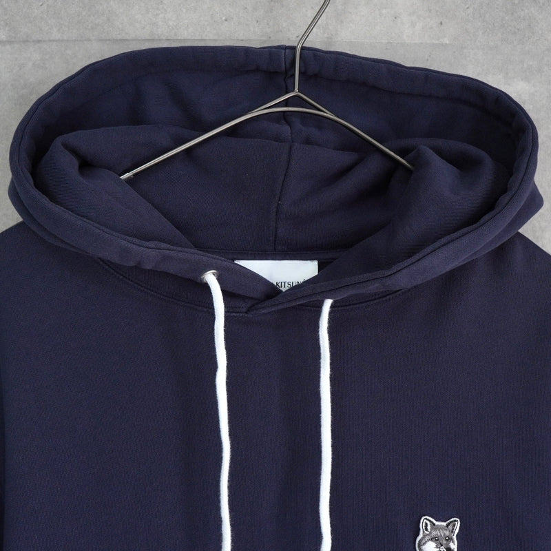 メゾン キツネ フォックスヘッド パーカー フーディー ネイビー - NEWSED