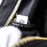 プラダ ポコノ テスート ナイロン リボン ポーチ ブラック - NEWSED