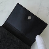 バレンシアガ エブリディ レザー 三つ折り財布 コンパクトウォレット ブラック - NEWSED